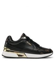 Guess Sneakersy Moxea FL5MOX FAL12 Czarny. Czarne obuwie sportowe damskie Guess, ze skóry, bez zapięcia. Za 319.99 zł.