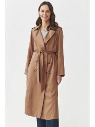 TATUUM Trencz w kolorze karmelowym rozmiar: 44. Brązowe płaszcze damskie TATUUM, bez wzorów, z tkaniny, bez kaptura. Za 366.35 zł.