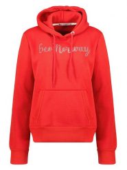 Geographical Norway Bluza "Gadislava" w kolorze czerwonym rozmiar: M. Czerwone bluzy damskie Geographical Norway, m, bez wzorów, z kapturem. Za 105.38 zł.