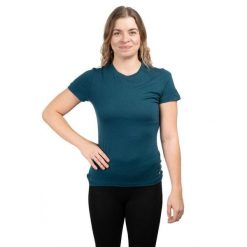 Koszulka termoaktywna damska Smartwool Merino. Niebieskie koszulki sportowe damskie Smartwool, xs, bez wzorów, bez ramiączek. Za 299.99 zł.