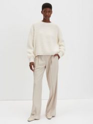 Someday Sweter "Telena" w kolorze kremowym rozmiar: 38. Brązowe swetry klasyczne damskie someday., bez kołnierzyka. Za 217.99 zł.