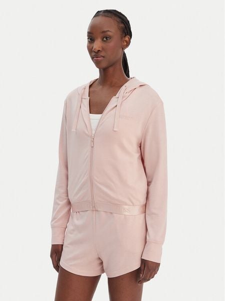 Guess Bluza O6GQ01 KCQP2 Różowy Regular Fit. Czerwone bluzy damskie Guess, m, z aplikacjami, z wiskozy, bez kaptura. Za 176.99 zł.