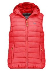 Geographical Norway Kamizelka pikowana "Vatikolor" w kolorze czerwonym rozmiar: M. Czerwone kamizelki damskie Geographical Norway, m, bez wzorów, bez kaptura. Za 113.99 zł.