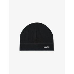 MANTO czapka BASE czarna. Czarne czapki damskie MANTO, bez wzorów. Za 99.00 zł.