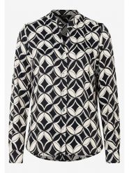 More & More Bluzka w kolorze czarno-białym rozmiar: 44. Białe bluzki damskie More & More, s, bez wzorów, z wiskozy, klasyczne, bez kołnierzyka, bez ramiączek. Za 113.10 zł.