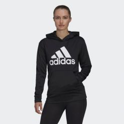 Bluza z dużym logo adidas Aeroready. Białe bluzy damskie Adidas, s, bez wzorów, bez kaptura. Za 222.00 zł.
