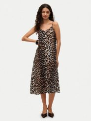 Vero Moda Sukienka letnia Josie 10303398 Brązowy Regular Fit. Brązowe sukienki damskie Vero Moda, bez wzorów, z wiskozy, bez ramiączek. Za 89.99 zł.