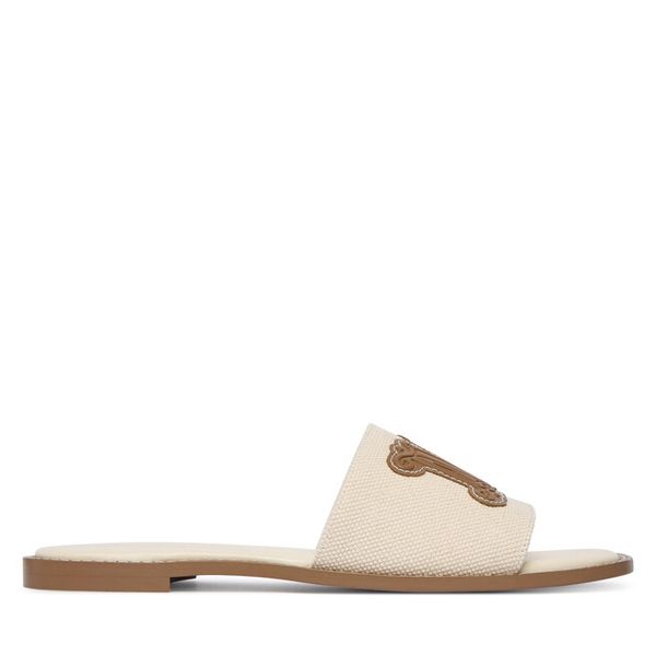 Klapki Max Mara. Brązowe klapki damskie Max Mara, bez wzorów, bez obcasa, bez zapięcia. Za 974.99 zł.