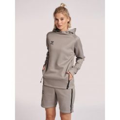 Damska bluza z kapturem Hummel Cima Xk. Szare bluzy damskie Hummel, s, bez wzorów, z dresówki, z kapturem. Za 237.55 zł.