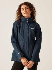 Regatta Kurtka przeciwdeszczowa "Daysha" w kolorze granatowym rozmiar: 40. Niebieskie kurtki sportowe damskie Regatta, bez wzorów, bez kaptura. Za 140.53 zł.