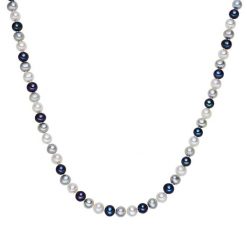 Lulu & Jane Łańcuszek Perła hodowlana słodkowodna Wielokolorowy Naszyjniki 1 ct Damski. Białe naszyjniki damskie Lulu & Jane, z perłą, srebrne. Za 529.99 zł.