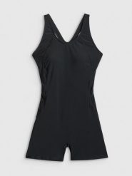4F Kostium kąpielowy jednoczęściowy damski - czarny XL. Czarne szorty damskie 4F, bez wzorów, z dresówki. Za 149.99 zł.