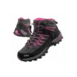 Buty damskie trekkingowe CMP Rigel wodoodporne. Czarne obuwie trekkingowe damskie CMP, bez zapięcia. Za 349.99 zł.