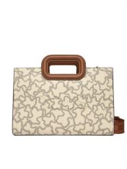 TOUS Torebka Kaos Icon 2001946301 Beżowy. Brązowe torebki klasyczne damskie tous, ze skóry, bez dodatków. Za 859.99 zł.