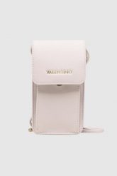 VALENTINO Kremowe etui na telefon Crossy. Białe torebki klasyczne damskie Valentino by Mario Valentino, na ramię, bez dodatków. W wyprzedaży za 299.99 zł.