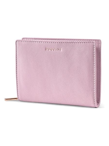 Puccini Skórzany portfel "Zen" w kolorze jasnoróżowym - 13 x 10 x 2 cm rozmiar: onesize. Różowe portfele damskie Puccini, bez wzorów, z materiału. Za 205.45 zł.