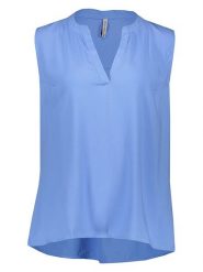 Sublevel Bluzka w kolorze niebieskim rozmiar: L. Niebieskie bluzki damskie Sublevel, l, bez wzorów, z wiskozy, bez kołnierzyka, bez ramiączek. Za 43.99 zł.