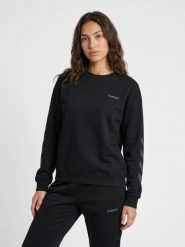 Bluza damska Hummel Keeper Chevron. Czarne bluzy damskie Hummel, m, bez wzorów, z bawełny, bez kaptura. Za 200.16 zł.