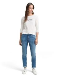 Tom Tailor Dżinsy - Slim fit - w kolorze niebieskim rozmiar: W34/L32. Niebieskie jeansy damskie Tom Tailor. Za 100.52 zł.