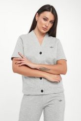 Bluza damska na guziki AERONAUTICA MILITARE. Bluzy damskie Aeronautica Militare, s, bez wzorów, bez kaptura. Za 719.00 zł.