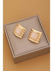 Atelier MIU Pozłacane kolczyki-wkrętki rozmiar: onesize. Brązowe kolczyki damskie atelier MIU, pozłacane. Za 34.99 zł.