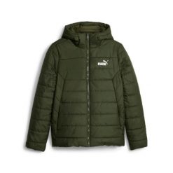 Kurtka Sportowa Damska Puma Ess Padded. Zielone kurtki sportowe damskie Puma, xs, bez wzorów, bez kaptura. Za 267.99 zł.