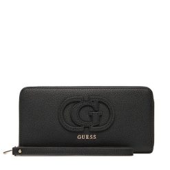 Portfel Guess. Czarne portfele damskie Guess, z aplikacjami. Za 249.99 zł.