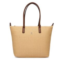 Torebka Tommy Hilfiger. Brązowe shopper bag Tommy Hilfiger, bez dodatków. Za 489.99 zł.