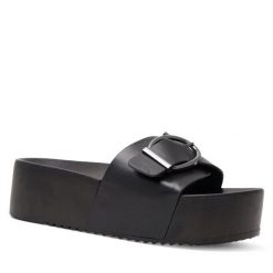 Klapki Jenny Fairy. Czarne klapki damskie Jenny Fairy, bez wzorów, bez obcasa, bez zapięcia. Za 129.99 zł.