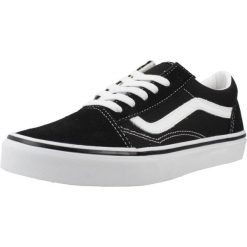 Buty VANS OLD SKOOL Czarny. Czarne obuwie trekkingowe damskie Vans, ze skóry, bez zapięcia. Za 298.34 zł.