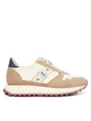 Blauer Sneakersy F5MILLEN03/NYG Beżowy. Brązowe obuwie sportowe damskie Blauer, ze skóry, bez zapięcia. Za 439.99 zł.