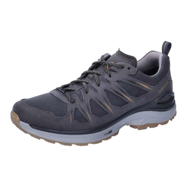 Półbuty LOWA INNOX EVO II GTX. Brązowe obuwie trekkingowe damskie Lowa, bez wzorów, z gore-texu, bez obcasa, bez zapięcia. Za 743.55 zł.