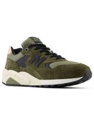 New Balance Skórzane sneakersy "580" w kolorze khaki rozmiar: 41,5. Brązowe obuwie sportowe damskie New Balance, z materiału, bez zapięcia. Za 377.74 zł.