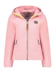 Geographical Norway Kurtka polarowa "Ucherpim" w kolorze jasnoróżowym rozmiar: L. Różowe kurtki damskie Geographical Norway, l, bez wzorów, z polaru, bez kaptura. Za 149.66 zł.