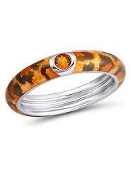 Les Favorites Srebrny pierścionek z cyrkoniami rozmiar: 50. Brązowe pierścionki damskie Les Favorites, z cyrkonią, srebrne. Za 135.81 zł.