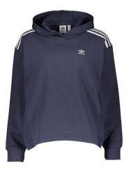 Adidas Bluza w kolorze granatowym rozmiar: 32. Niebieskie bluzy damskie Adidas, bez wzorów, z kapturem. Za 105.38 zł.