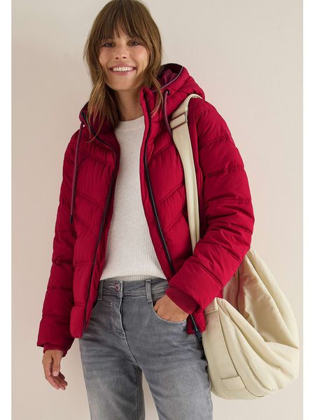 Cecil Kurtka zimowa w kolorze różowym rozmiar: S. Różowe kurtki damskie Cecil, na zimę, s, bez wzorów, z puchu, bez kaptura. Za 222.94 zł.