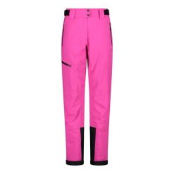 Spodnie damskie narciarskie CMP 34W3946. Czerwone spodnie sportowe damskie CMP, na zimę, bez wzorów, z poliesteru, narciarskie. Za 459.99 zł.