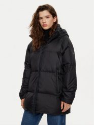 4F Kurtka puchowa 4FWAW24TDJAF466 Czarny Loose Fit. Czarne kurtki damskie 4F, s, bez wzorów, z puchu, bez kaptura. Za 559.99 zł.