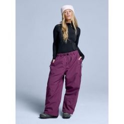 Spodnie narciarskie - Unisex - Luźny krój - Park - Bordeaux. Czerwone spodnie sportowe damskie POEDERBAAS, na zimę, bez wzorów, narciarskie. Za 698.52 zł.