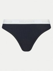 Tommy Hilfiger Stringi UW0UW05539 Granatowy. Niebieskie stringi Tommy Hilfiger, bez wzorów, z syntetyku. Za 49.99 zł.