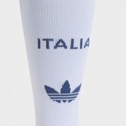 Getry wyjazdowe Włochy 26. Niebieskie legginsy sportowe damskie Adidas, l, bez wzorów, z bawełny, na fitness i siłownię. Za 99.95 zł.