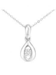 Revoni Złoty naszyjnik z diamentową zawieszką - dł. 46 cm rozmiar: onesize. Szare naszyjniki damskie Revoni, z diamentem, złote. Za 1,348.99 zł.