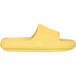Endurance Capri W Slipper V2 Klapki EVA – Damskie, Elfin Yellow. Żółte klapki damskie Endurance, bez wzorów, bez obcasa, bez zapięcia. Za 120.00 zł.