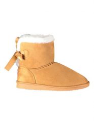 Geographical Norway Botki zimowe "Owisti" w kolorze jasnobrązowym rozmiar: 41. Brązowe botki damskie Geographical Norway, na zimę, z futra, bez obcasa, bez zapięcia. Za 86.99 zł.