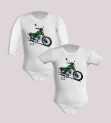 MZ ETZ 250 — body (Rozmiar: 9M; Długość rękawa: krótki; Rodzaj nadruku: MZ ETZ 250). Body niemowlęce nikiniki, bez wzorów, z bawełny, bez kołnierzyka, bez ramiączek. Za 59.00 zł.