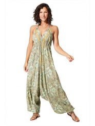 Ipanima Kombinezon w kolorze beżowo-turkusowym rozmiar: 34-40. Brązowe kombinezony damskie Ipanima, bez wzorów, klasyczne, bez kołnierzyka, bez ramiączek. Za 78.99 zł.