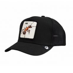 Czapka z daszkiem Goorin Bros. Fire Ant Black Trucker - 101-1433. Czarne czapki z daszkiem damskie Goorin Bros, bez wzorów. Za 190.35 zł.