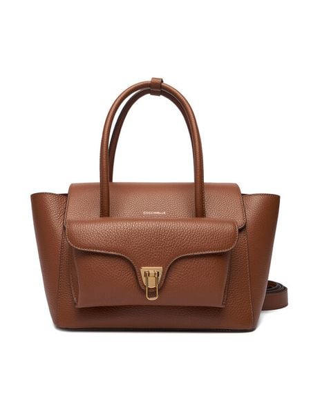 Coccinelle Torebka T8A Coccinelledouble Beat E1 T8A 18 02 01 Brązowy. Brązowe torebki klasyczne damskie Coccinelle, ze skóry, bez dodatków. Za 1,289.00 zł.