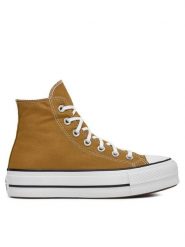 Converse Trampki Chuck Taylor All Star Lift Platform HI A07210C Brązowy. Brązowe trampki damskie Converse, bez wzorów, z materiału, bez zapięcia. Za 279.99 zł.